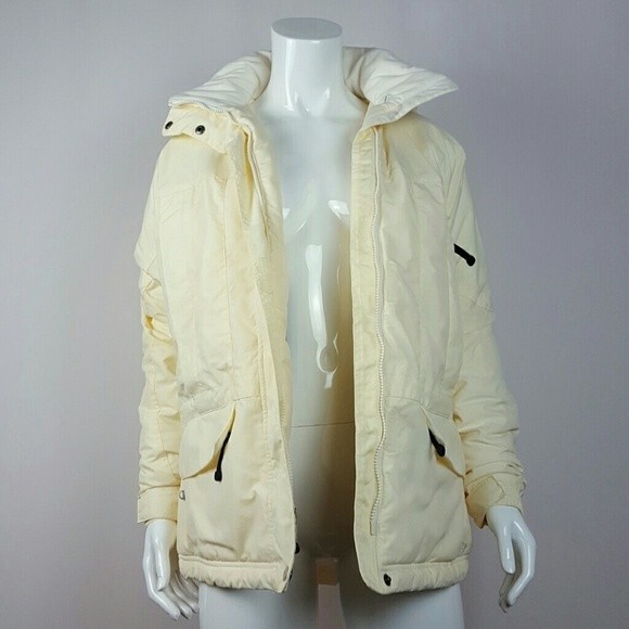 NWT Vintage Y2K L.L. Bean Pale Yellow Parka - Picture 2 of 11